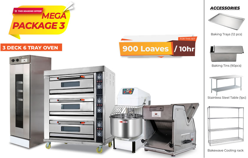 Mega Package 3 (900 loaves/10hrs)